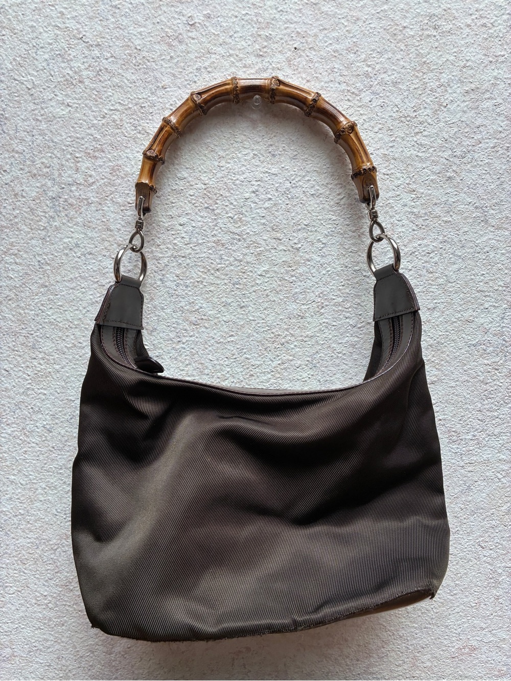 Gucci Brown Bamboo-Handle Shoulder Bag